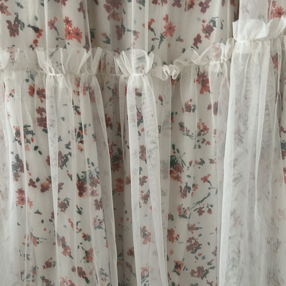 Altar’d State Maxi Floral Puffy Sleeve Dress - Picture 3 of 5